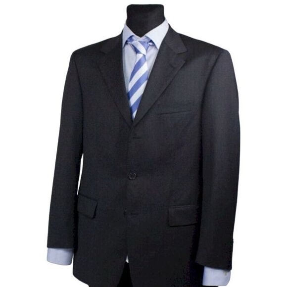 Hugo Boss DaVinci Lucca Blazer Suit Jacket Size L EU 50 Virgin Wool Super 100